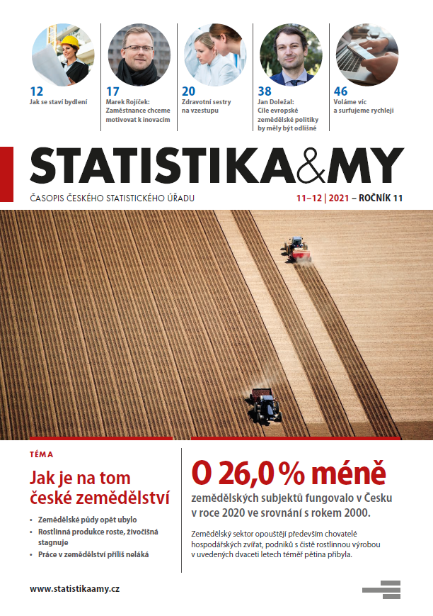 titulní strana časopisu Statistika&My 11-12/2021