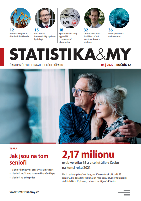 titulní strana časopisu Statistika&My 05/2022