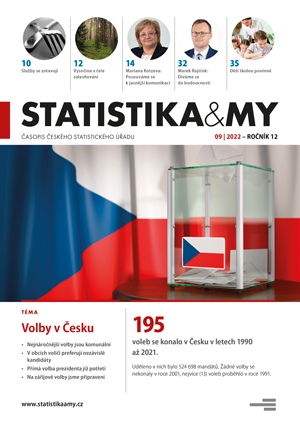 titulní strana časopisu Statistika&My 09/2022