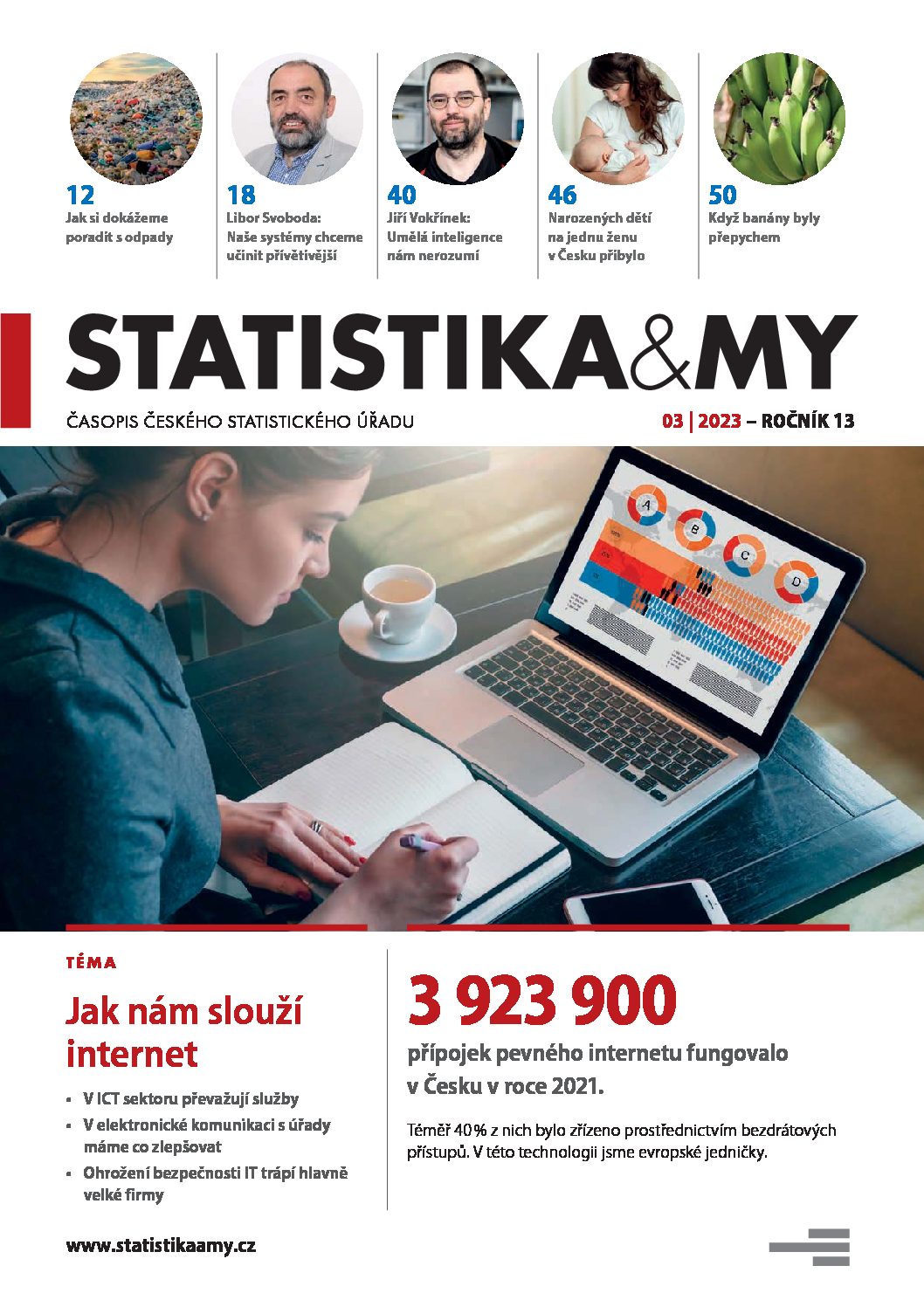 titulní strana časopisu Statistika&My 03/2023