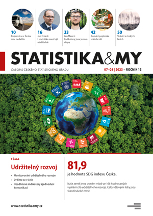titulní strana časopisu Statistika&My 07-08/2023